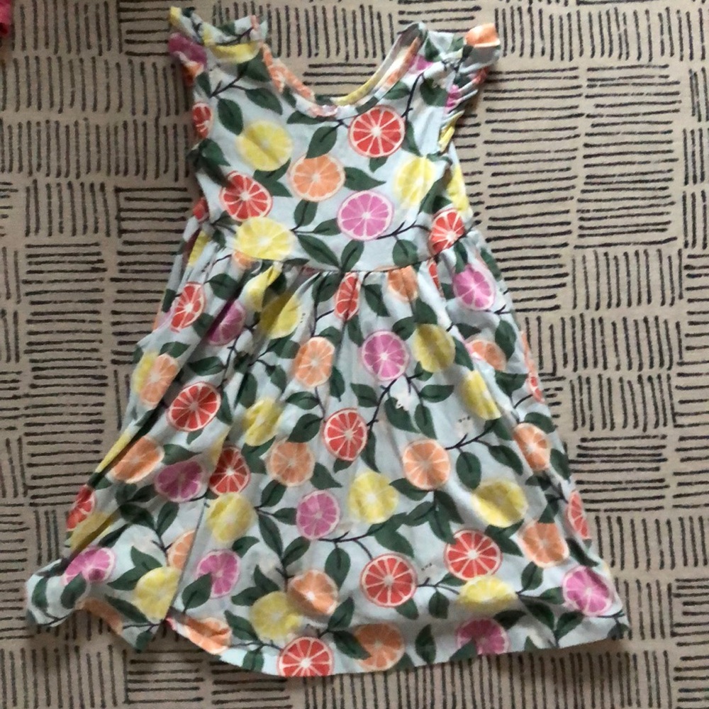Hanna Andersson ruffle skater dress with pockets
